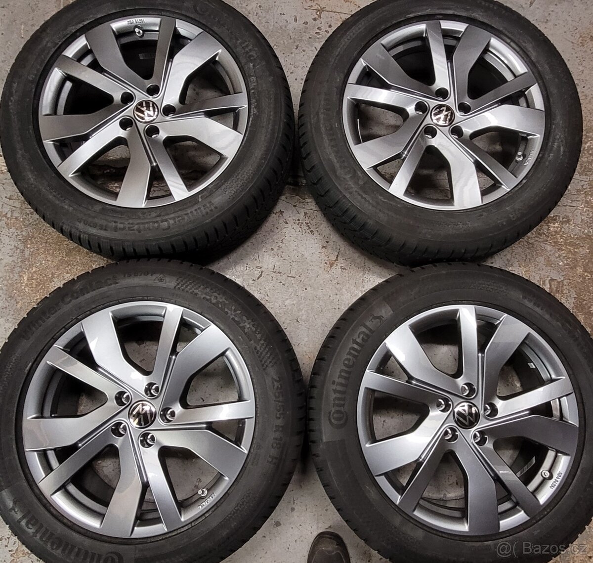 Tayron,VW alu 18',zimní,originál,tpms, nové