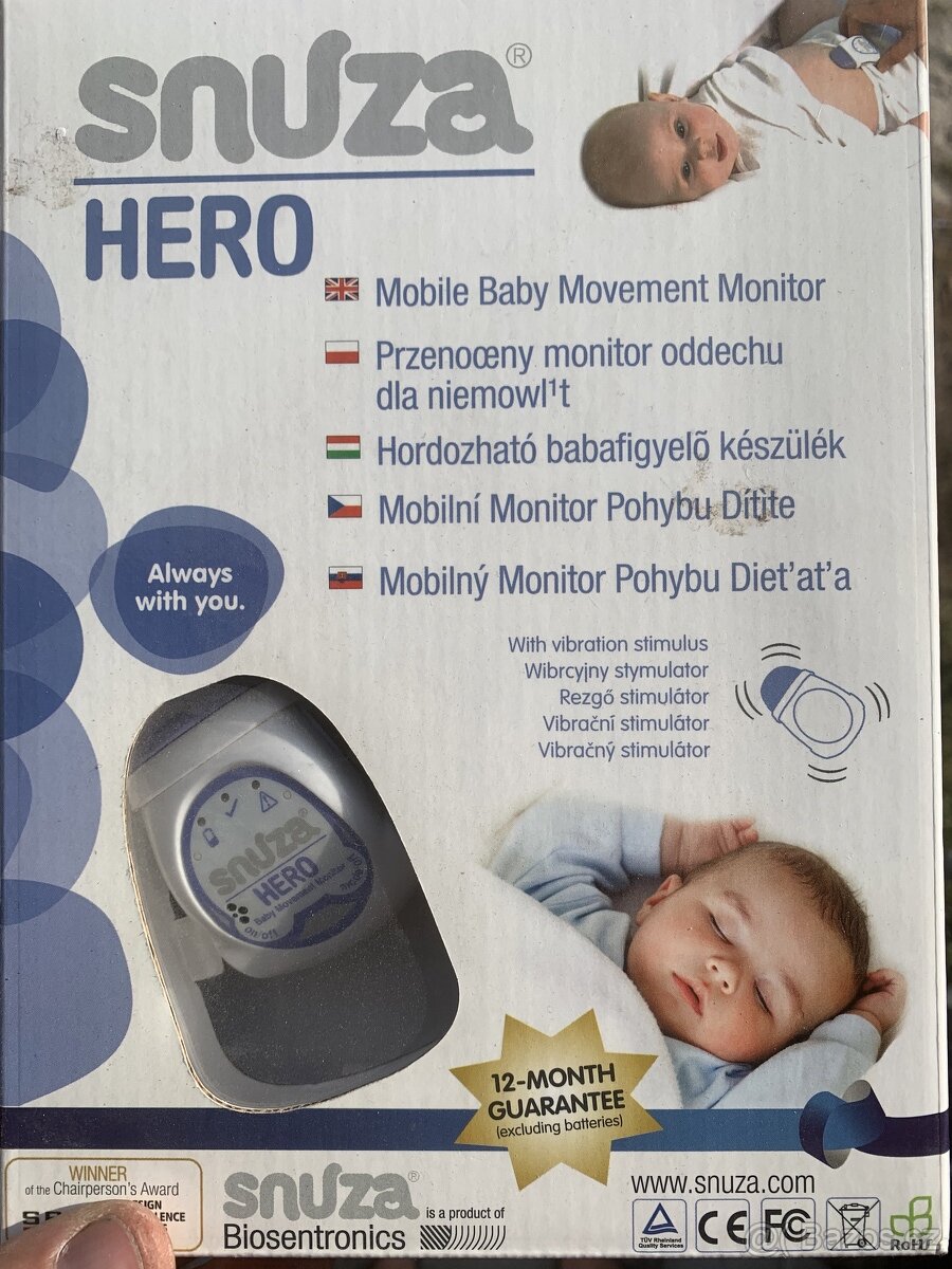 Mobilní monitor dechu Snuza Hero