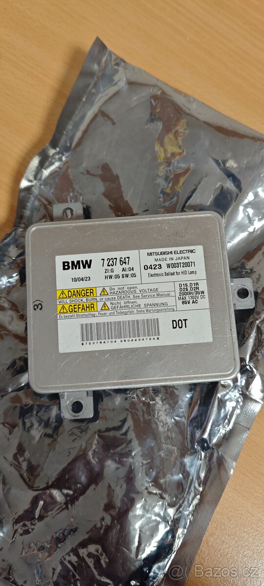 Řídící jednotka xenonu BMW D1S 7237647, W003T20071