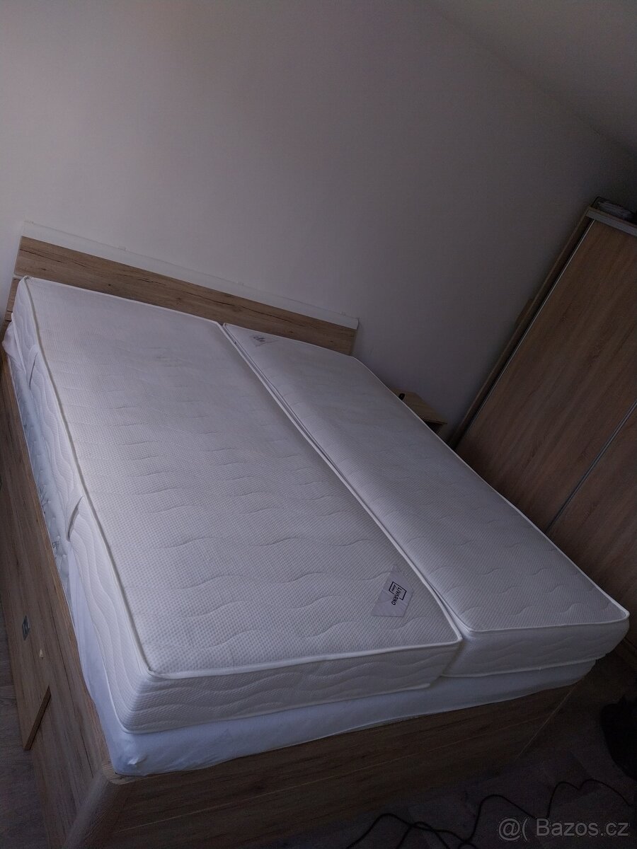 2x pěnová matrace 200x90x18