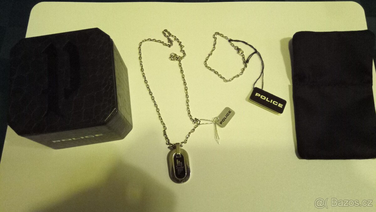 POLICE přívěsek na krk s náramkem