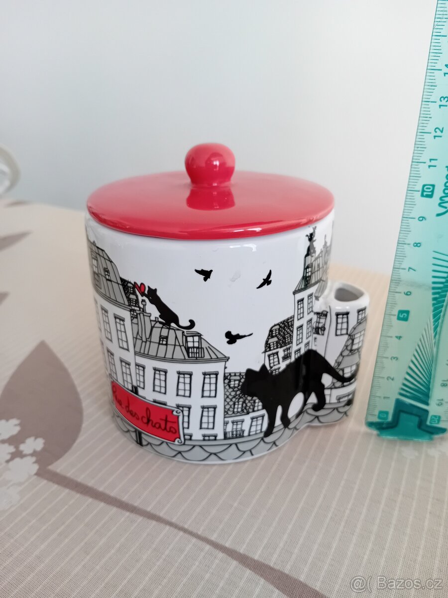 Keramická dóza na cukr nebo med