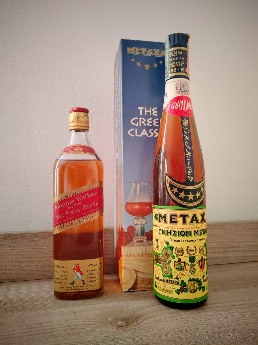 Whisky 1970 a Metaxa 1980