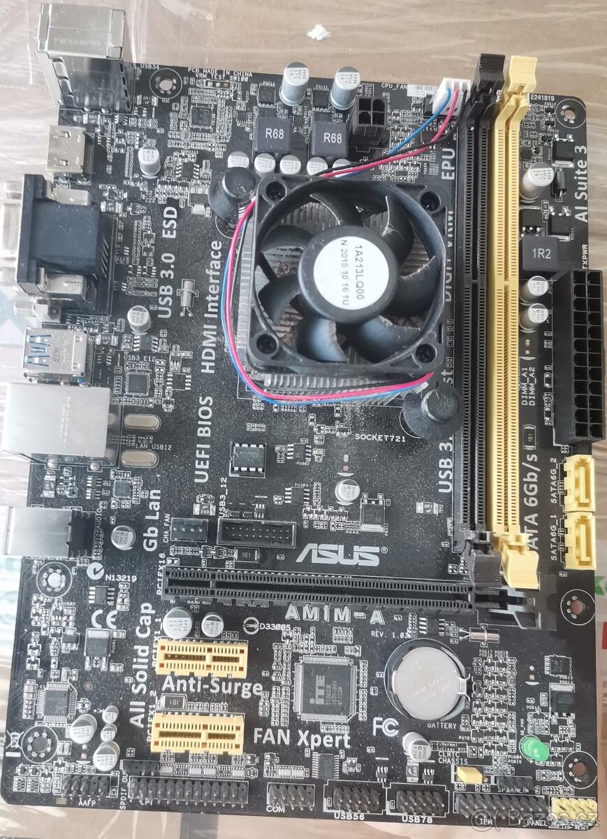 ASUS AM1M-A + AMD Sempron 3850 Kabini 25W