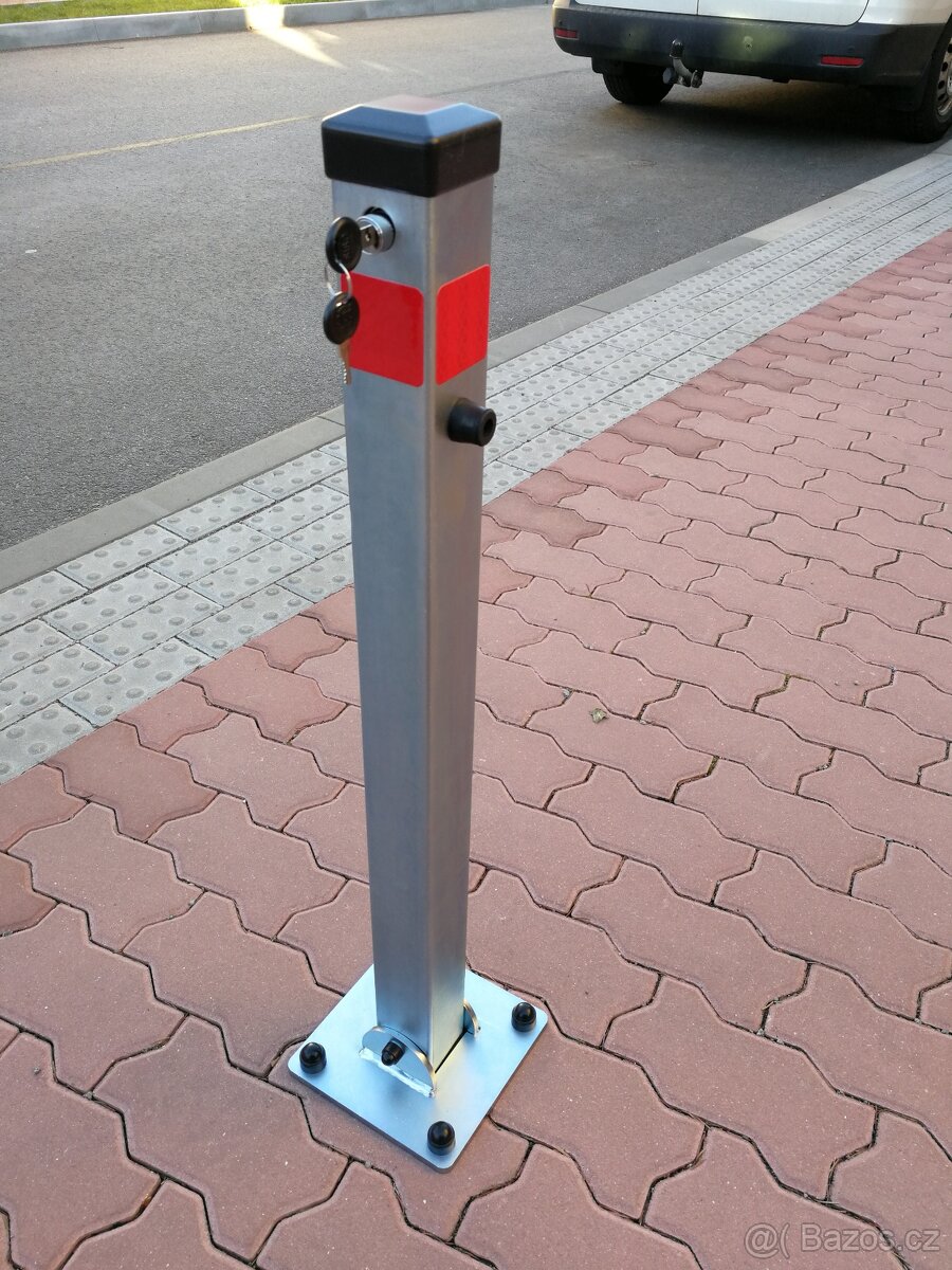 Parkovací sloupek sklopný PROFI - zinkovaný, CZ výroba