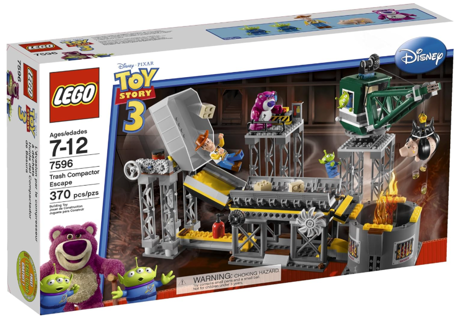 Nové LEGO 7596 Příběh hraček 3 - Únik z drtičky odpadu