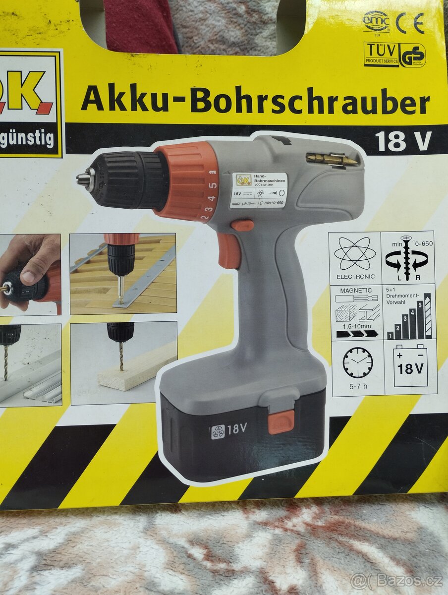 Akumulátorová vrtačka/šroubovák