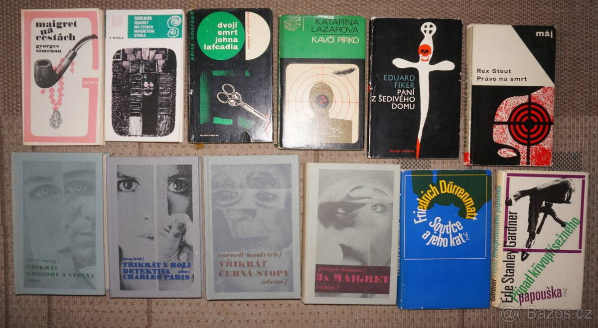 12 ks detektivky  - sada  č. 2