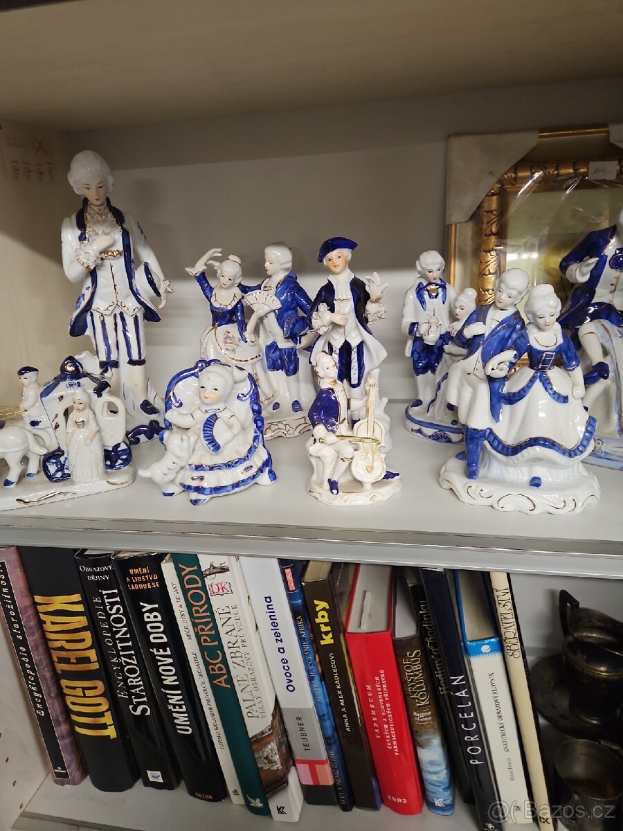 Porcelánové figurky – baroko/Rokoko, ruční malba