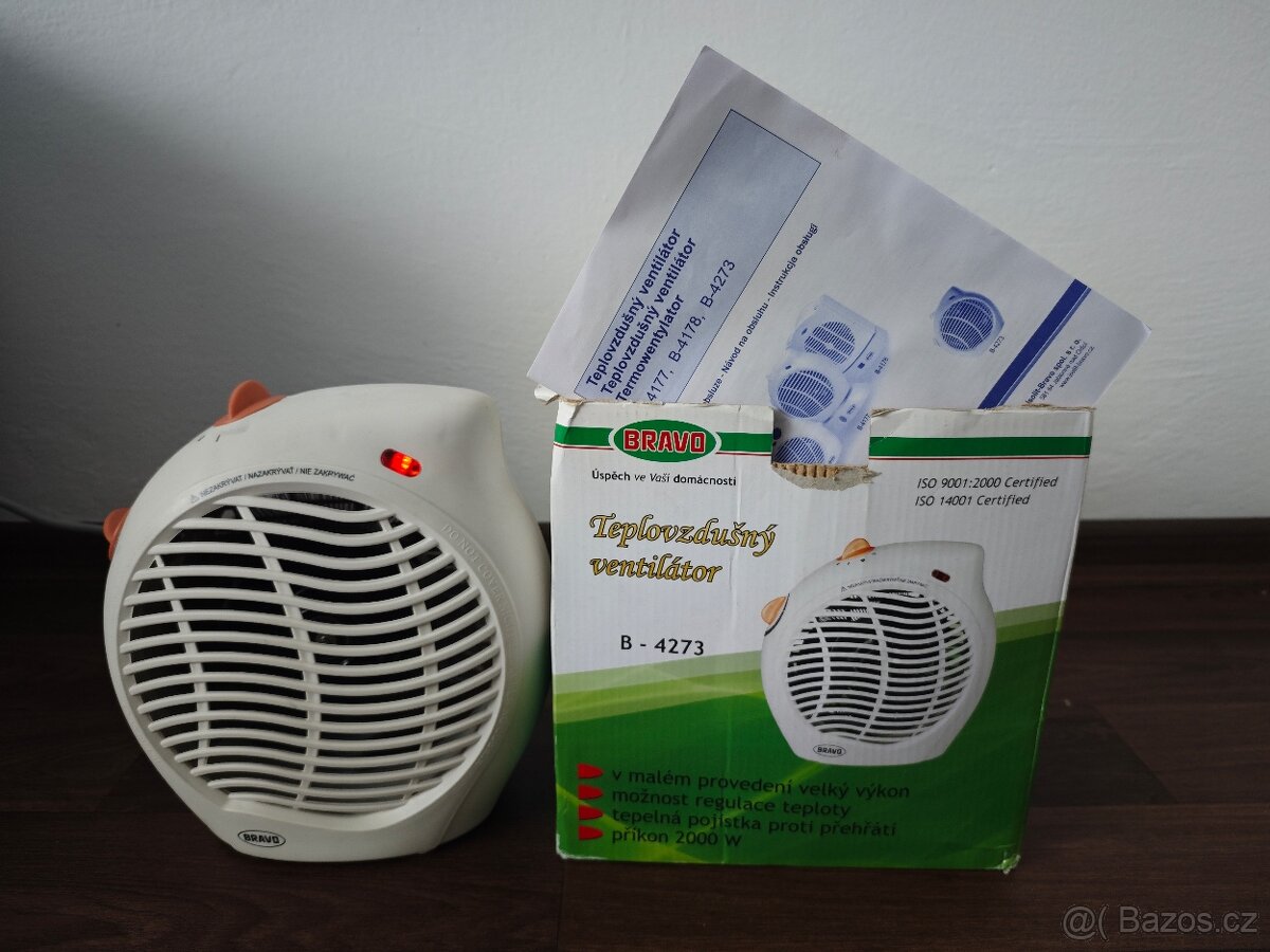 Teplovzdušný ventilátor