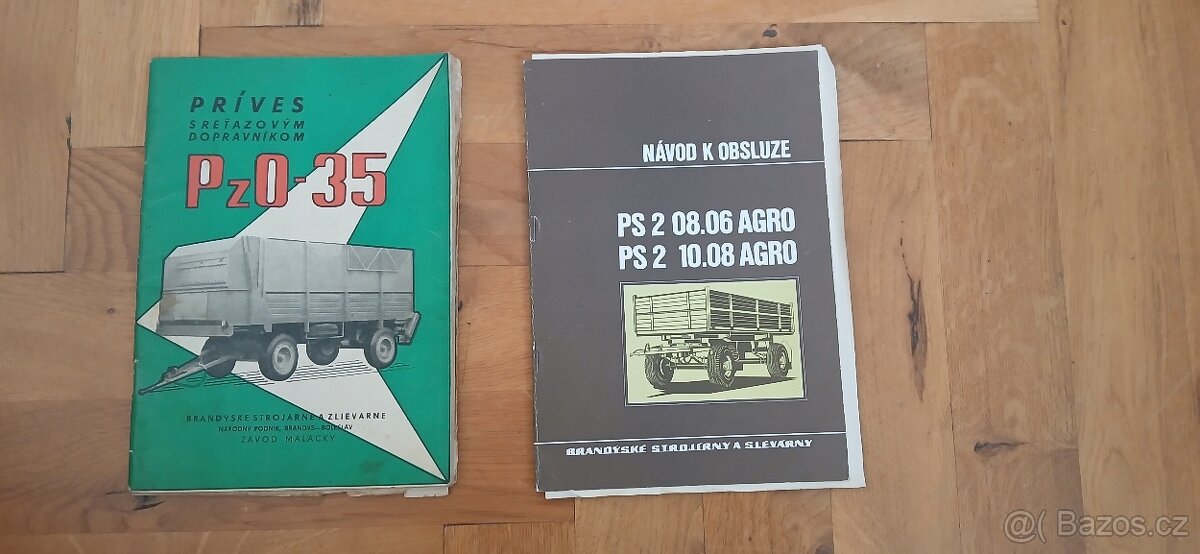 Návody k obsluze BSS přívěsů