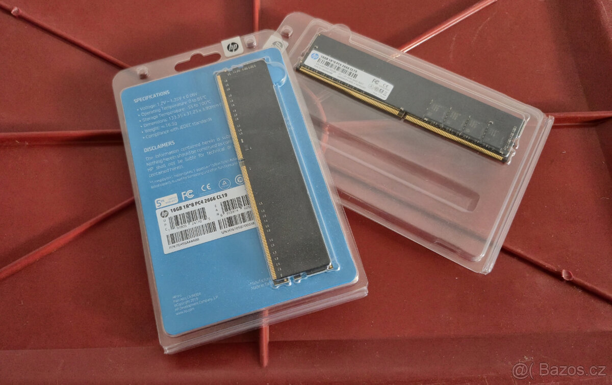 2x HP 16GB DDR4 2666 CL19