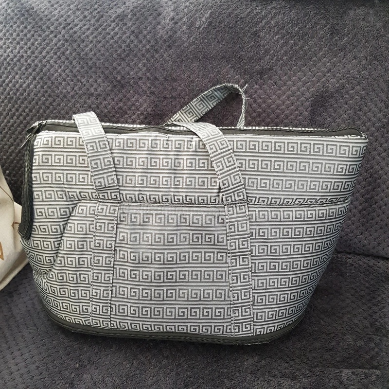 Transportní taška RIVA 26x30x45cm, stříbrná, do 7 kg
