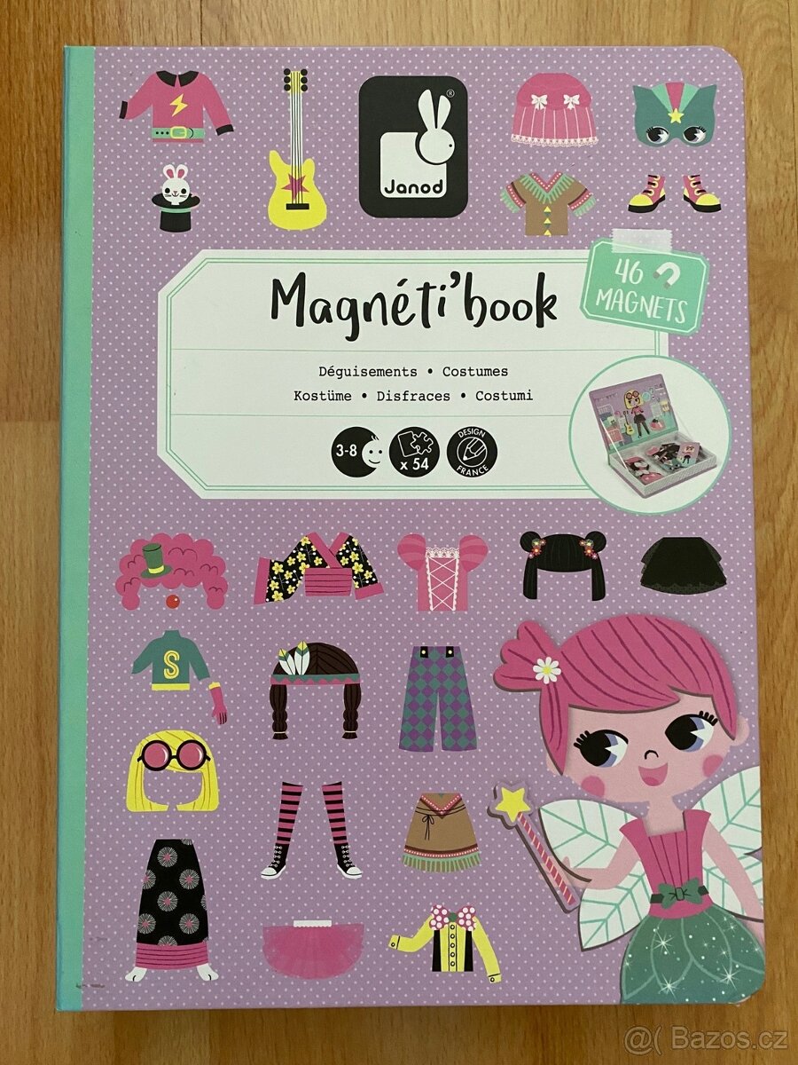 Magnetická kniha - Oblékání dívky