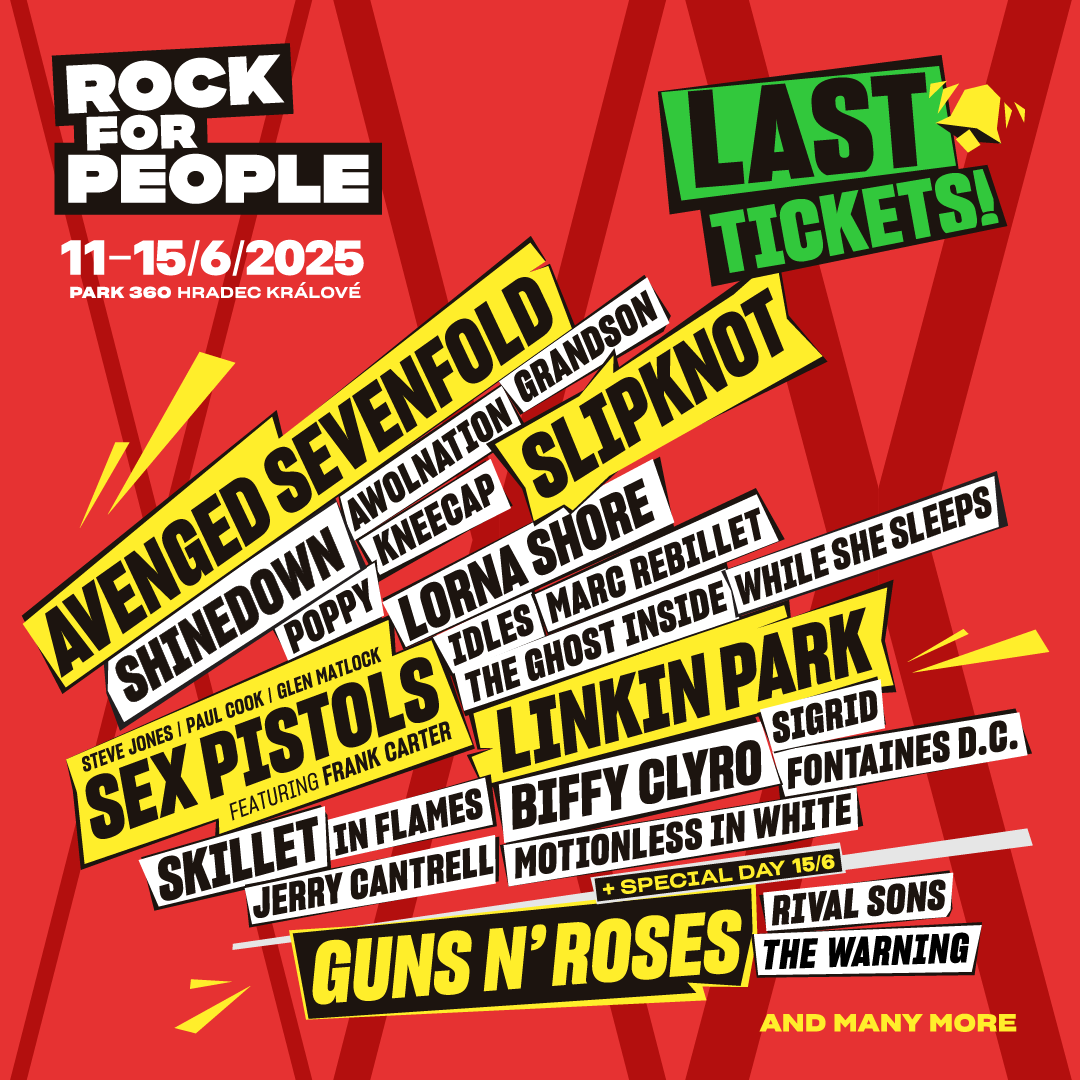 2x lístek včetně campu Rock for people 2025