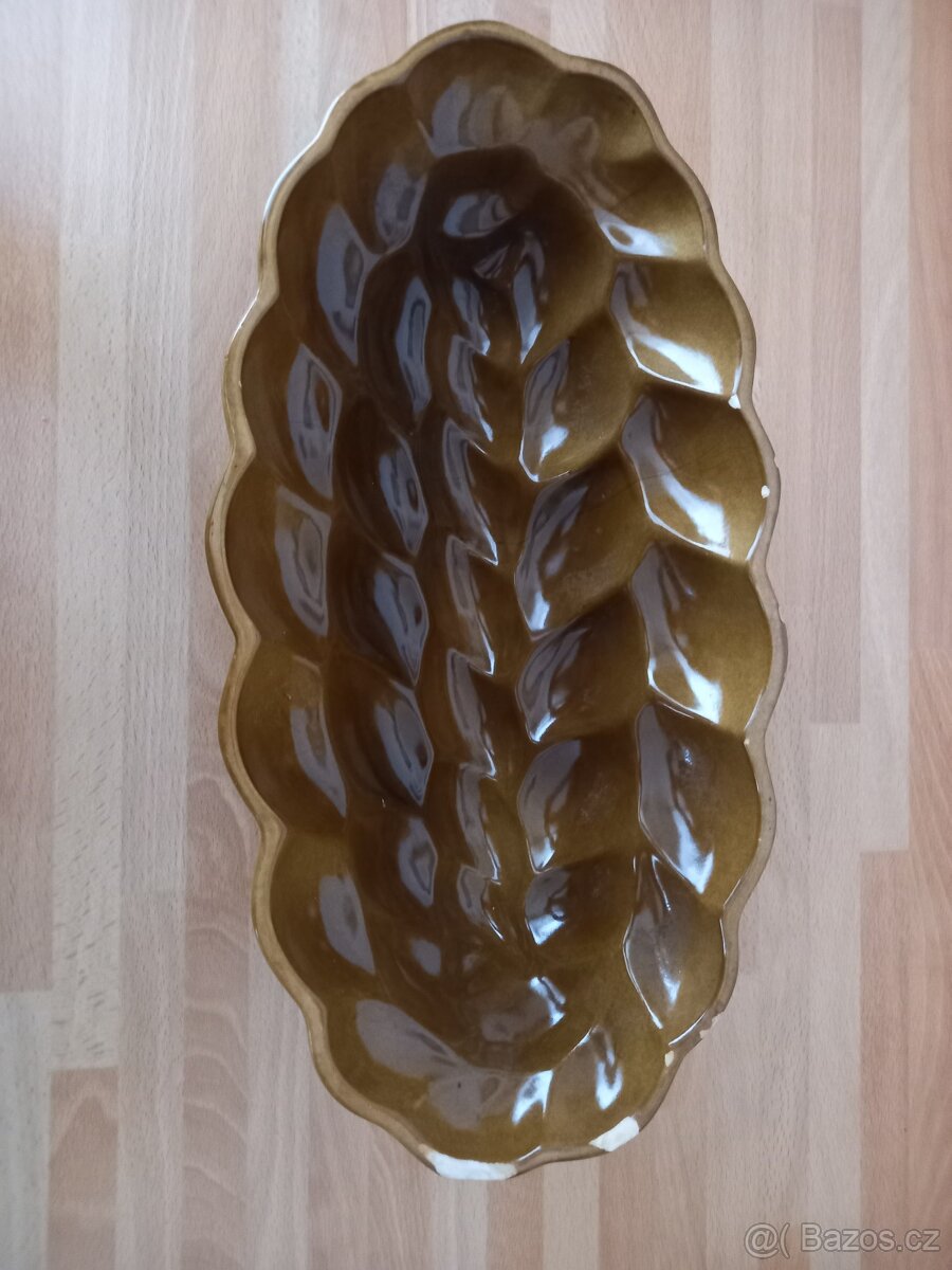 Kameninová forma na vánočku 36x19x10 cm