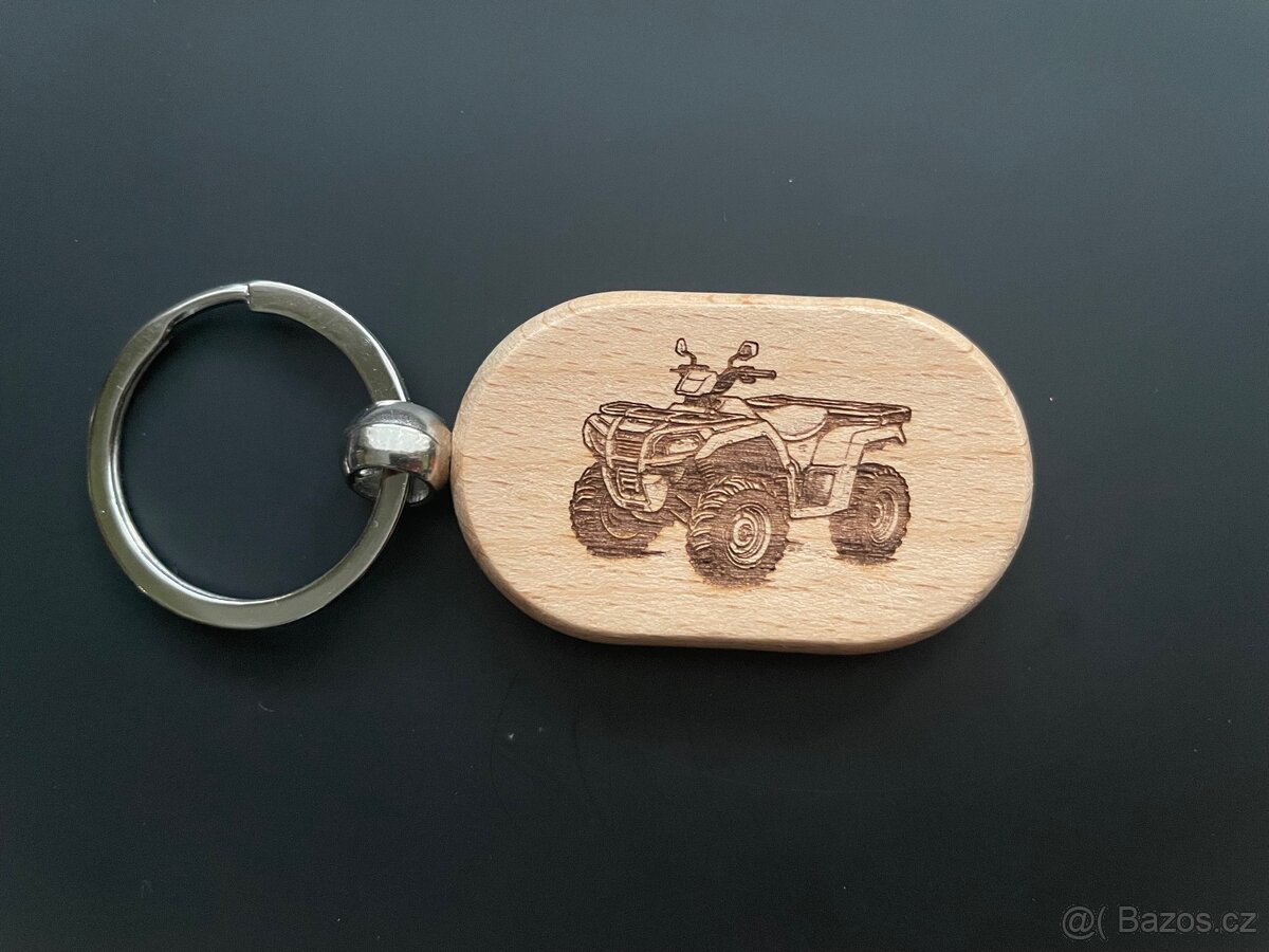 Dřevěná klíčenka ČTYŘKOLKA