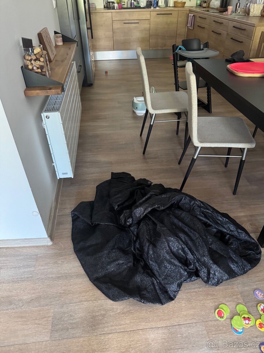 Stínicí plachta HDPE černá 3x4m