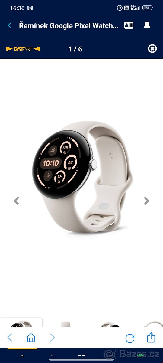 Řemínek Google Pixel Watch 3 45mm S - Porcelain )