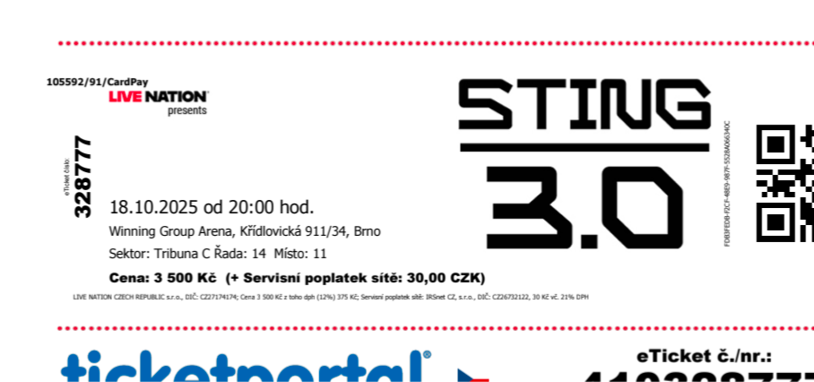 Sting Brno 18.10.