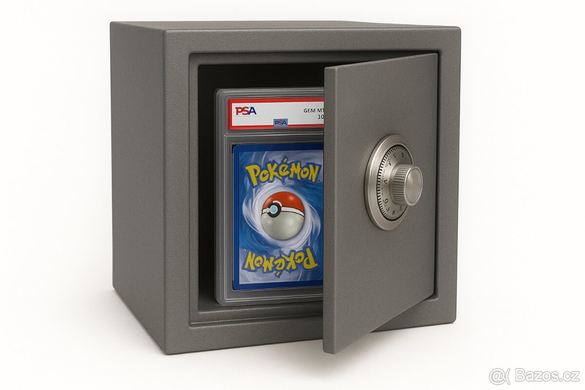Trezor na sbírky kartiček, mincí, bankovek, ceností