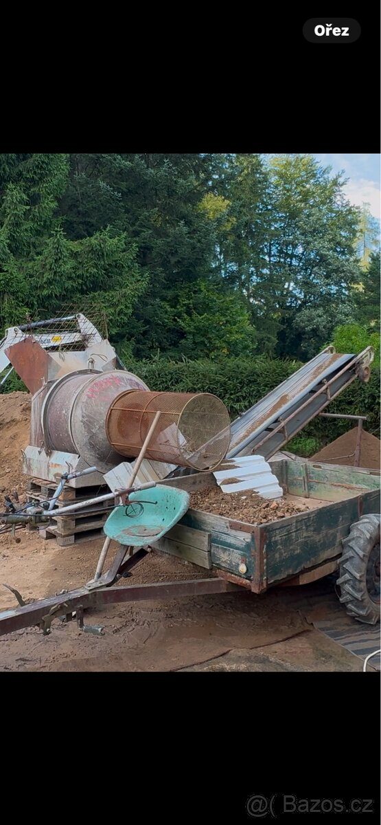 Katrovačka přesívačka stavební míchačka na beton