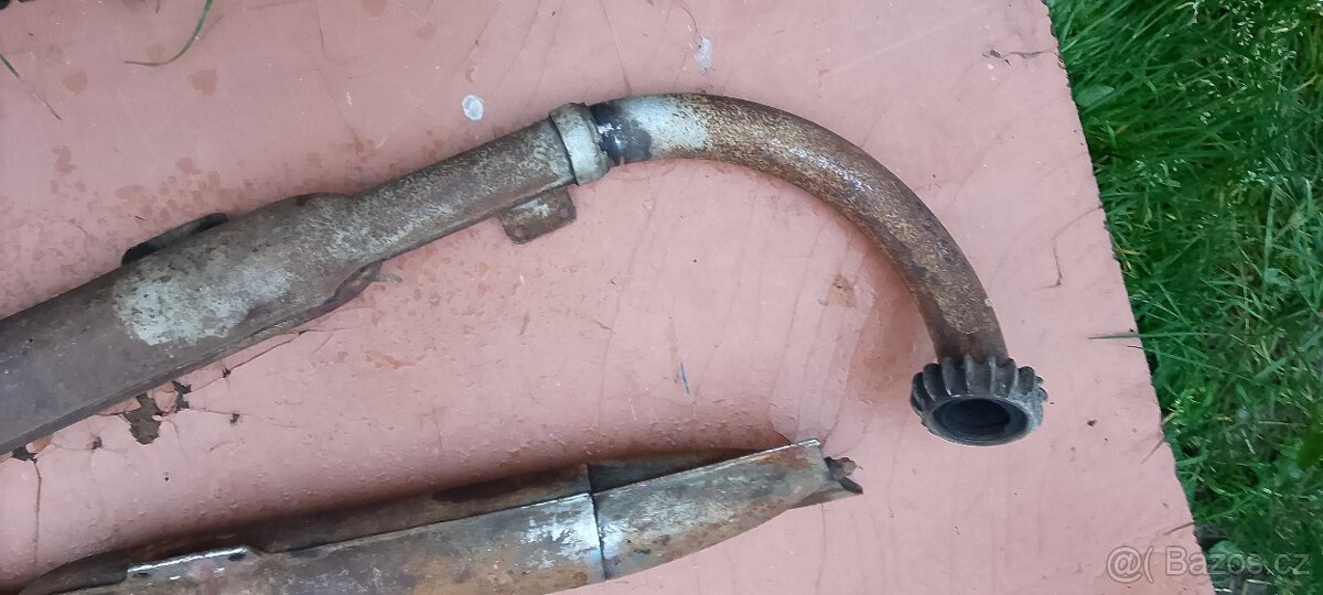 Výfuky Jawa 250/350 kompletní + kolena originál