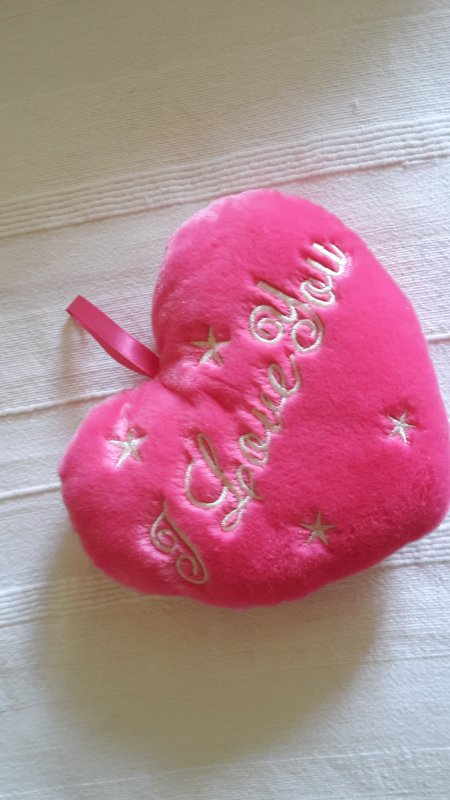 Polštářek - srdíčko - 2 různé kousky