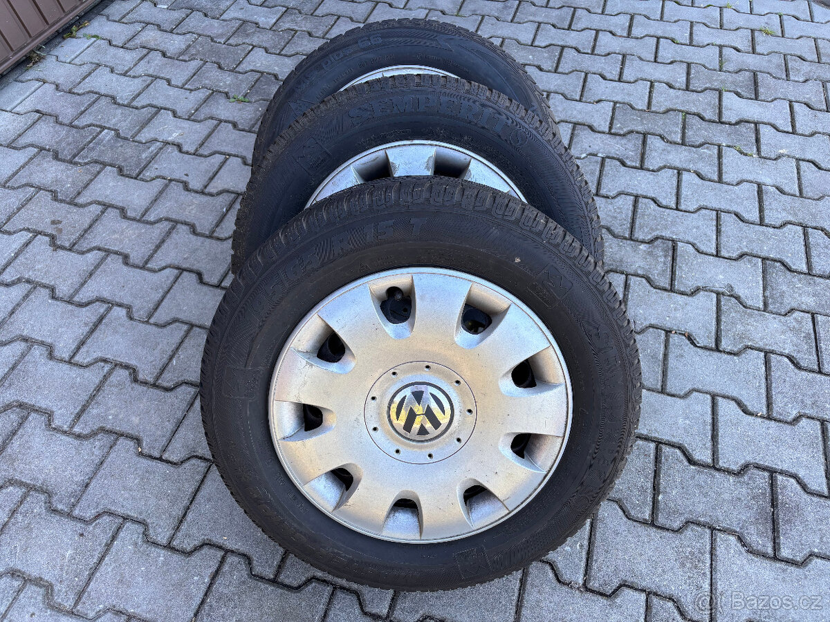 VW Golf,Caddy,Golf +,Jetta a Touran,orig.kompl.zimní kolo 15