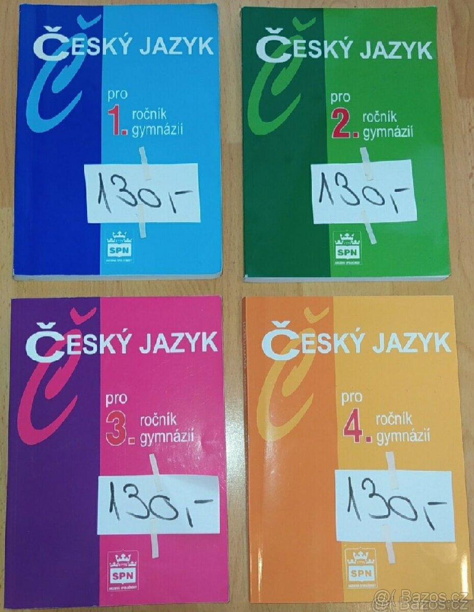 Učebnice český jazyk pro 1.,2.,3.,4. ročník gymnázií