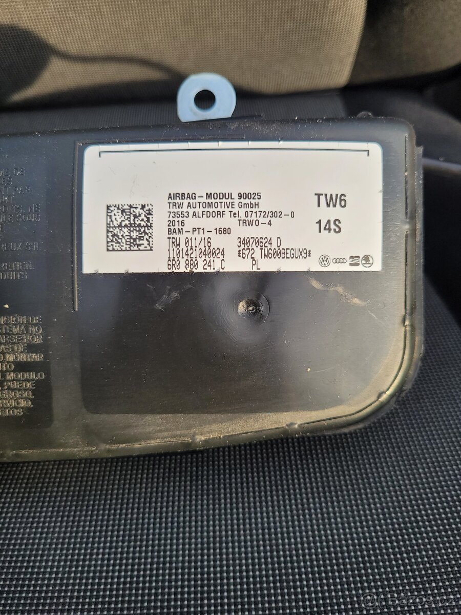 Airbag sedačky řidiče VW