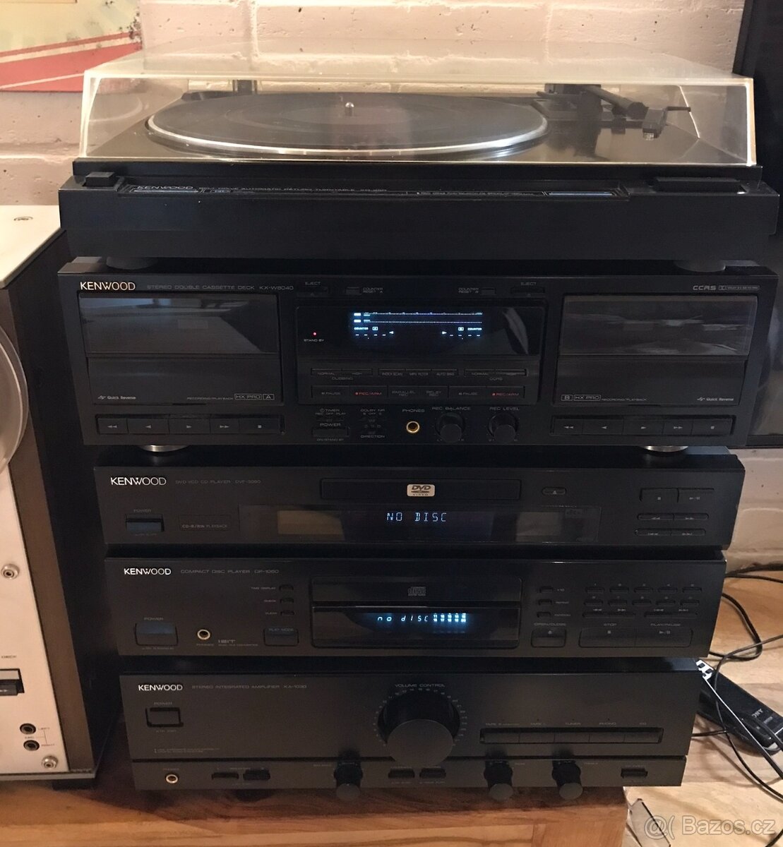 KENWOOD HIFI SESTAVA ,ZESILOVAČ ,CD ,DVD , GRAMO