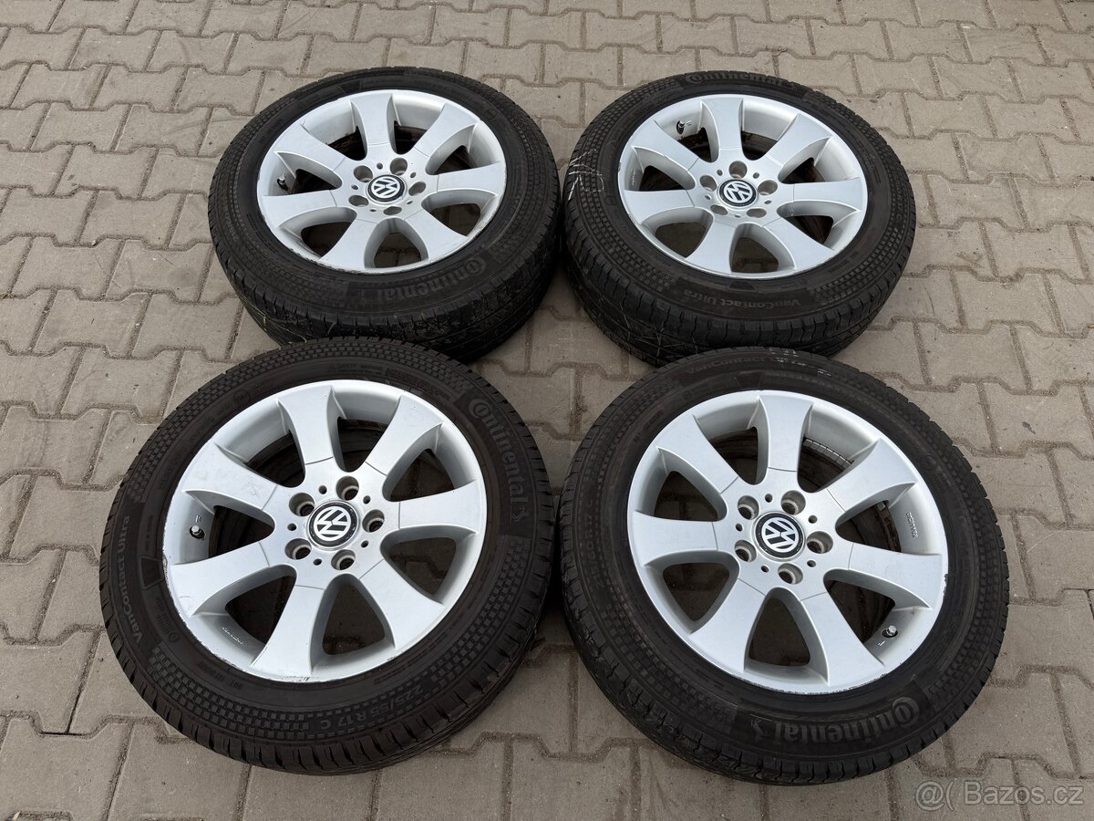 4x al kola 5x120 + pneu letní 215/60 R17C