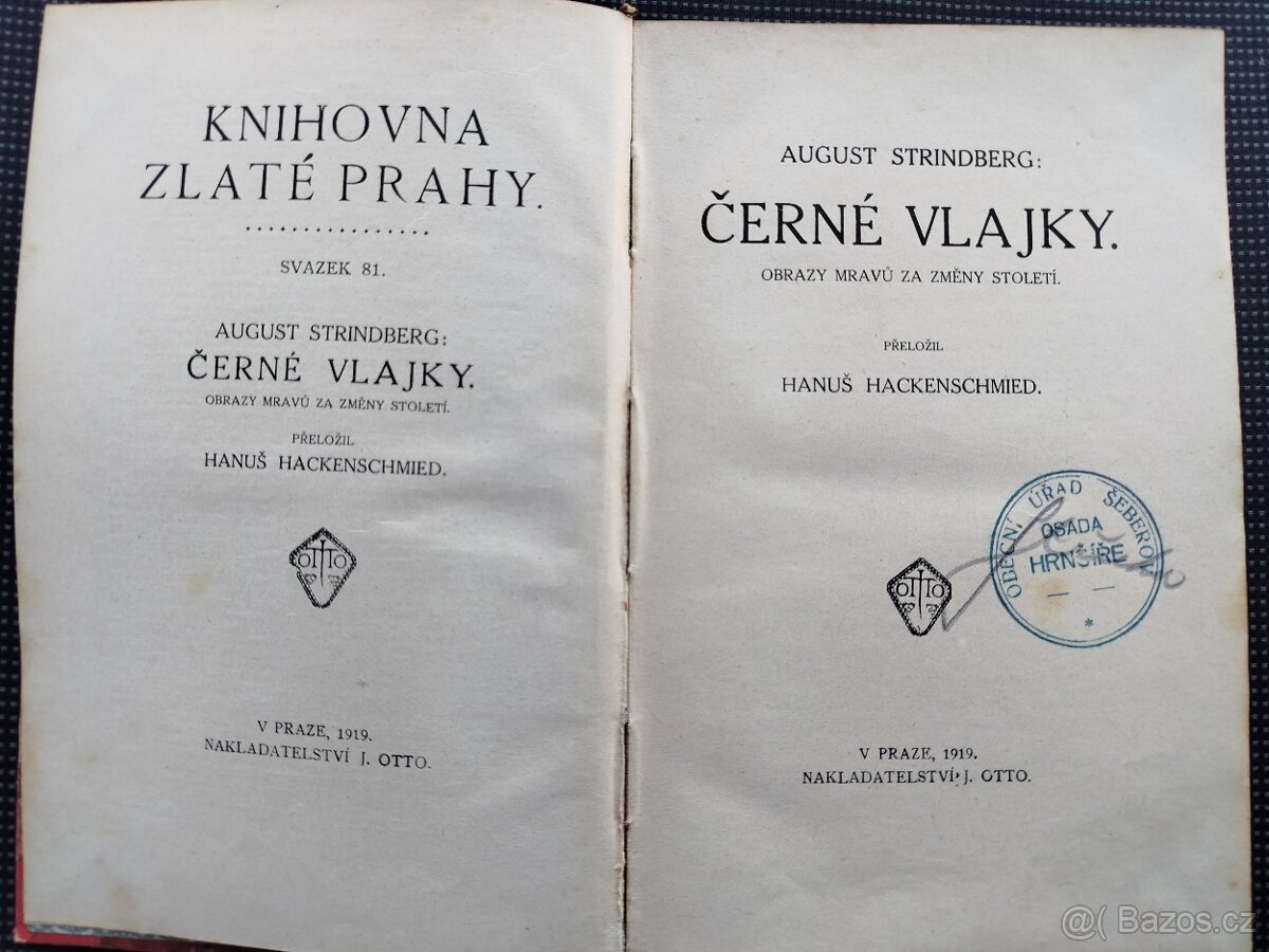 August Strindberg - Černé vlajky, pevná vazba