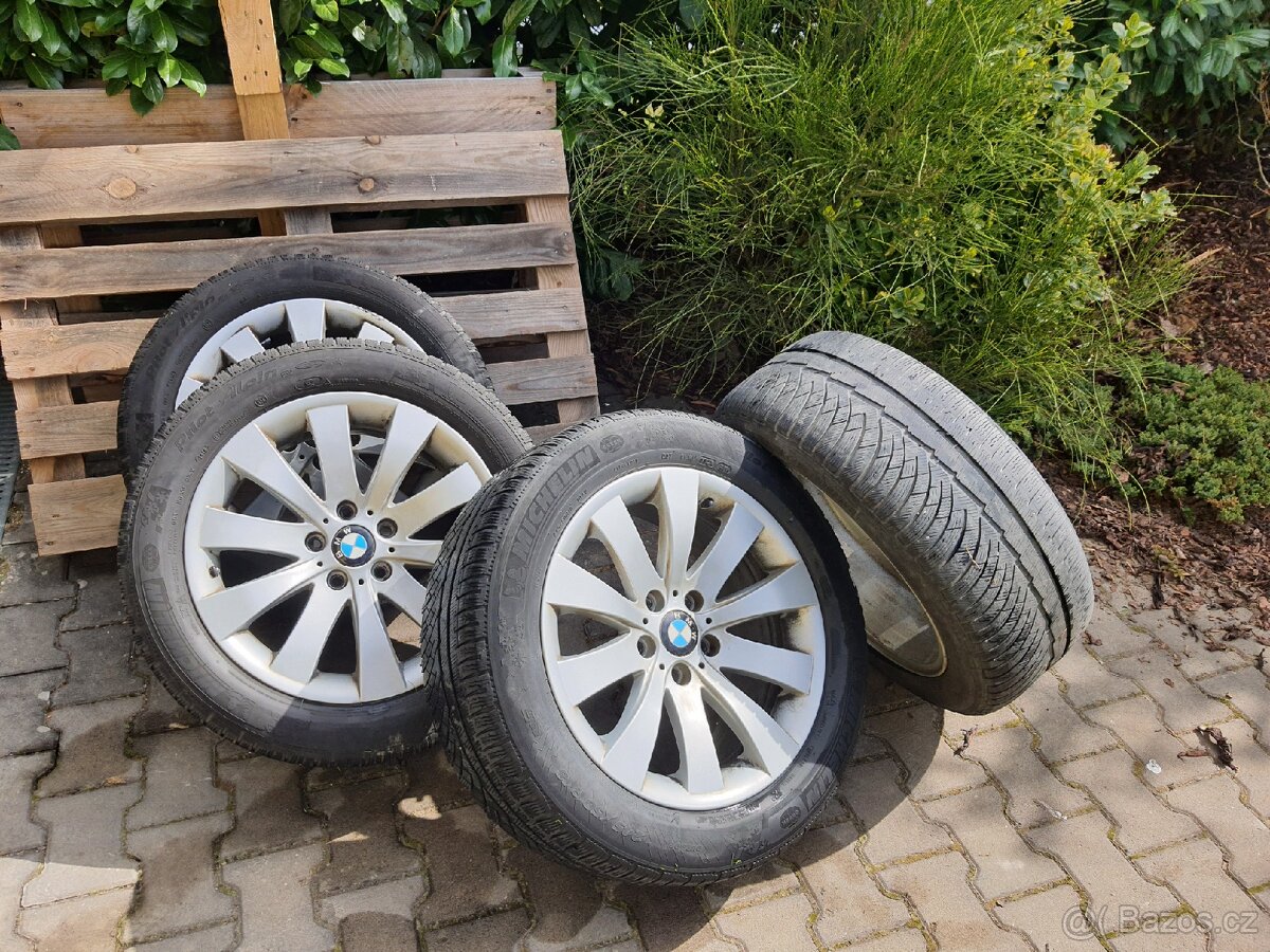 Prodám alu kola se zimními pneu r18 na bmw..