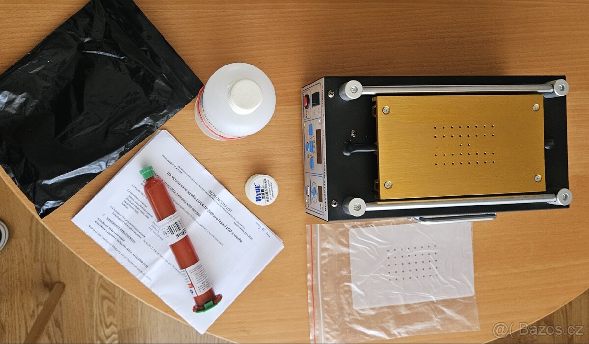 Stamos LCD oddělovač s UV lampou S-LS-23 s příslušenstvím