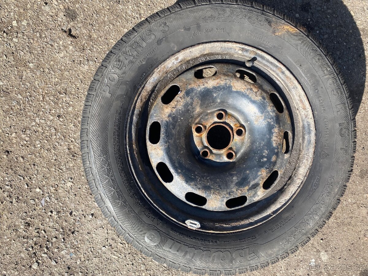 Disky r15 5x100 s pneu 195/65 R15 na dojetí. Levně