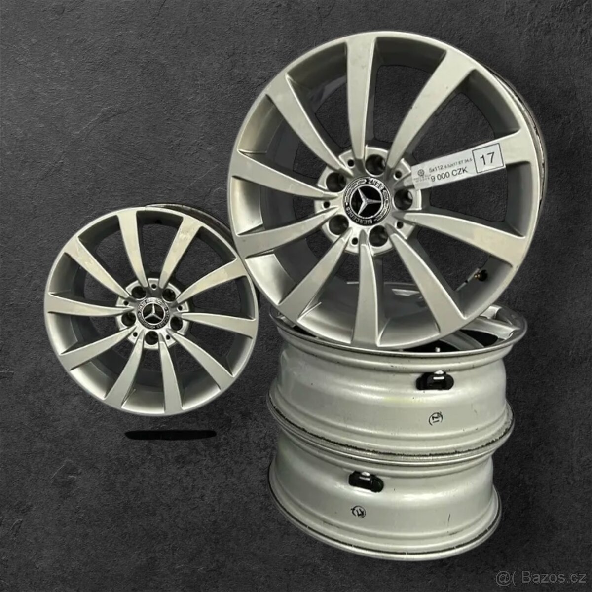 Zánovní originální alu kola Mercedes 5x112 r17