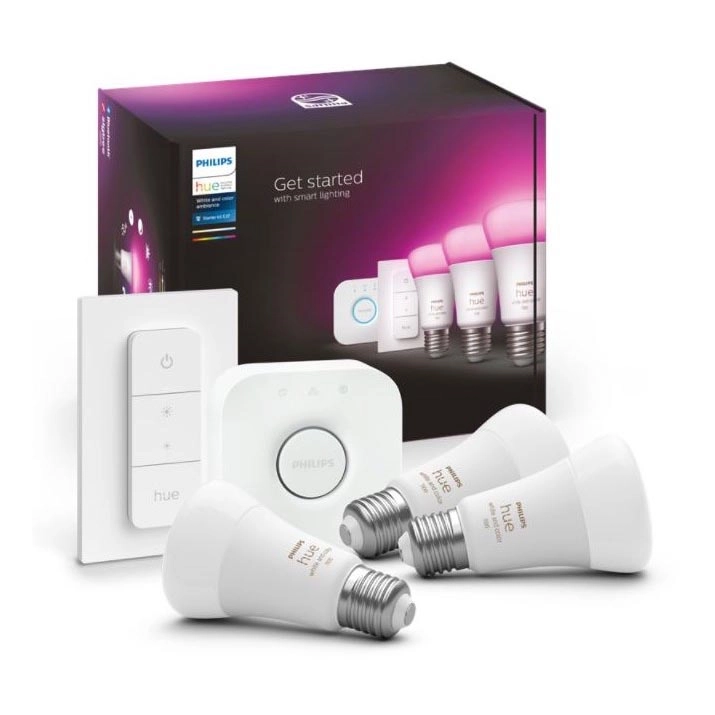 Základní sada Philips Hue WHITE AND COLOR AMBIANCE 3xE27/11W