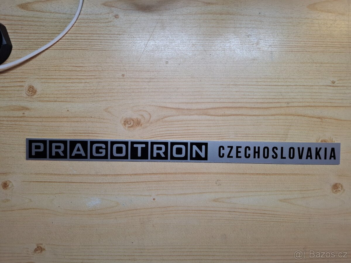 PRAGOTRON LOGO ŠTÍTEK I.