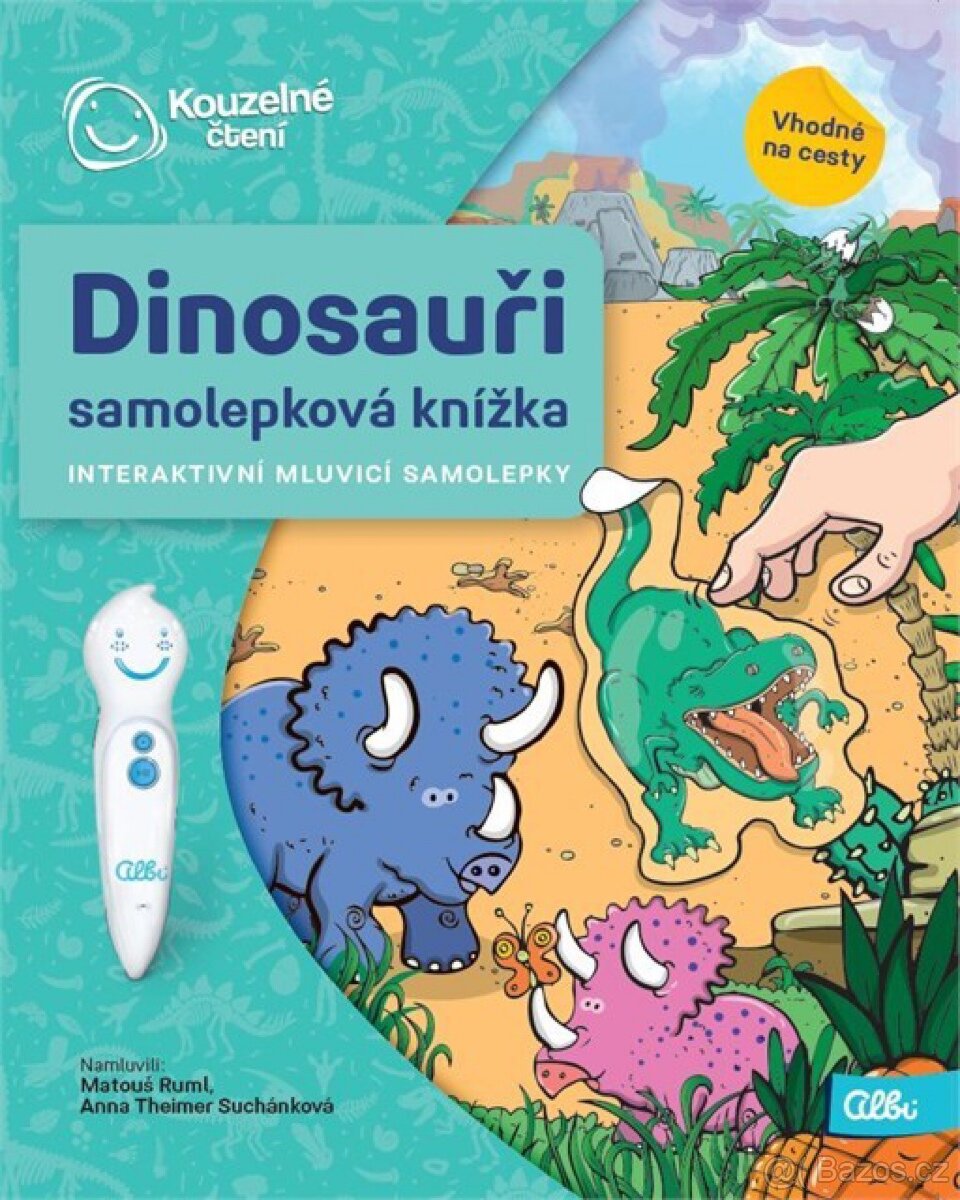 Kouzelné čtení Albi - Dinosauři samolepková knížka