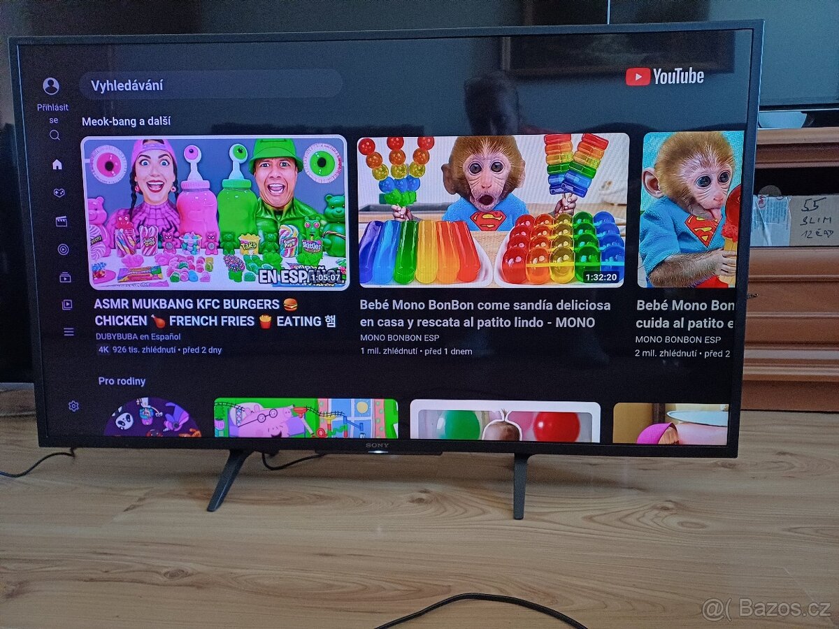 Smart TV Sony Bravia KDL-43WF665-úhlopříčka 108cm