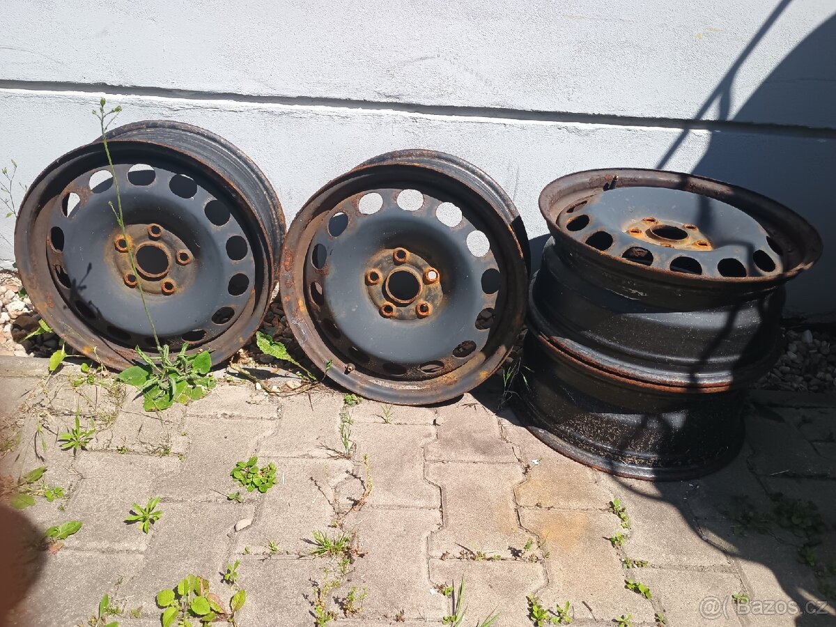 Plechové auto disky, kola na Touran, Škoda, VW E50 6,5