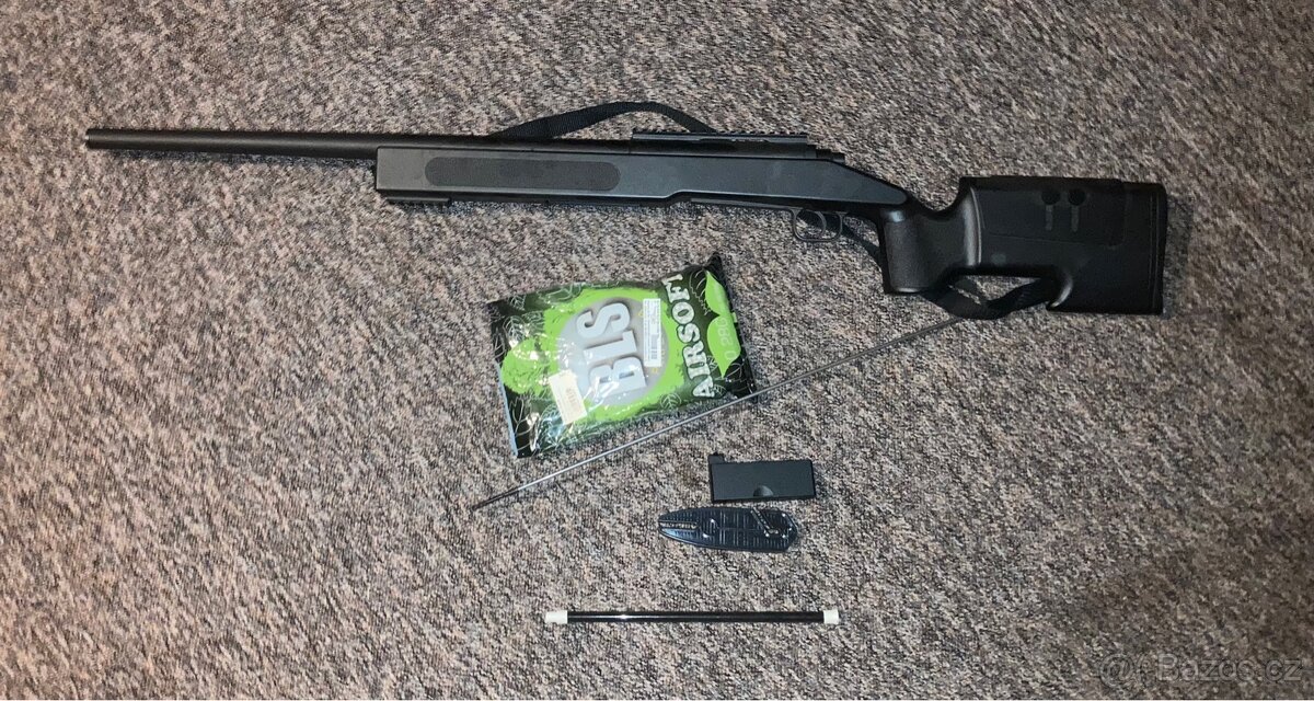 Airsoft puška plně funkční.Manuál