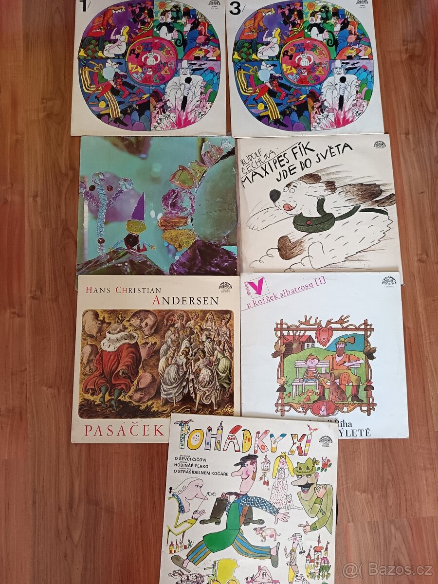 LP desky,gramofonové desky dětské, pohádky