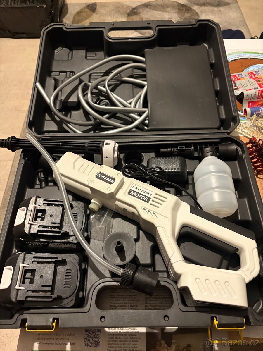 Ruční aku wapka, tlakový čistič, postřikovač
