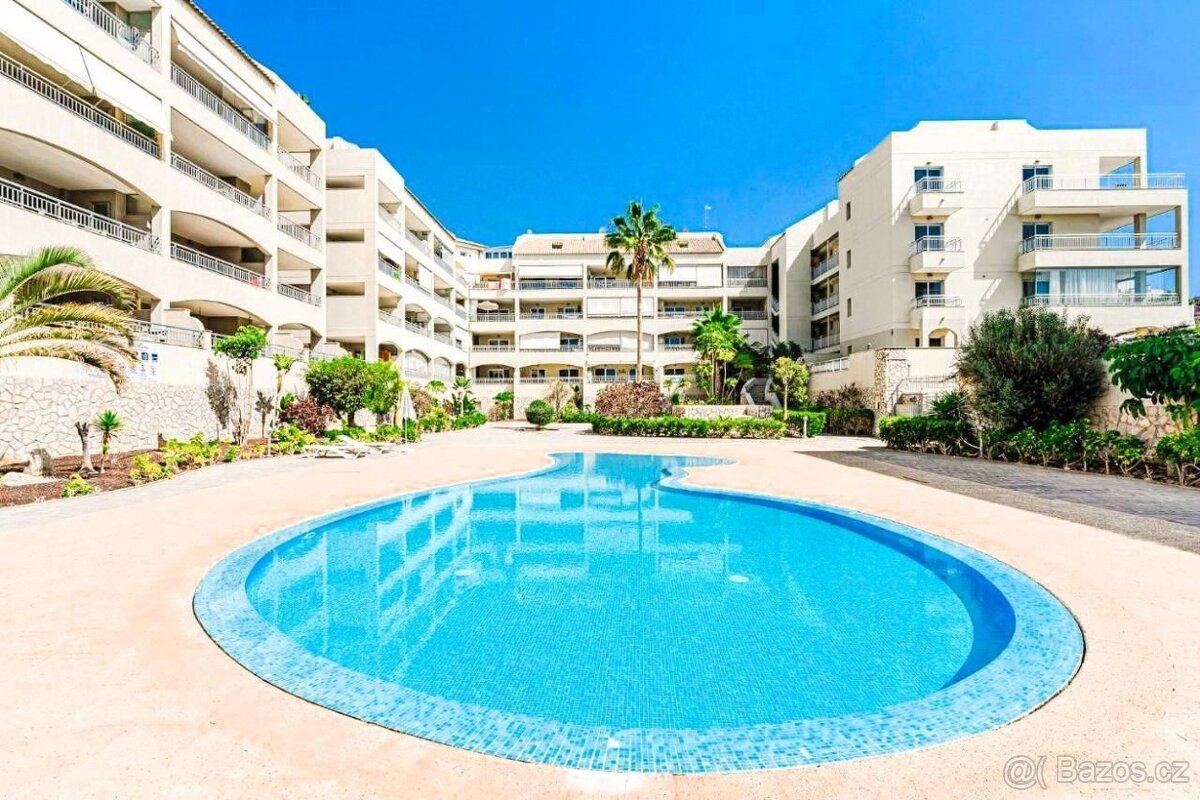 TENERIFE: 3kk v Palm Mar – výhled na oceán, terasa, bazén