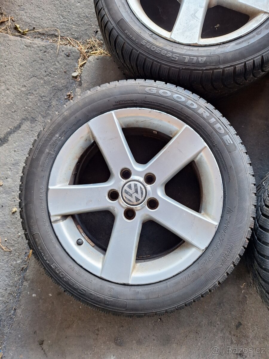 Alu kola se zimními pneu 205/55/16