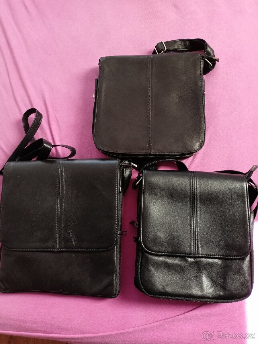 Nová kožená taška, kabelka