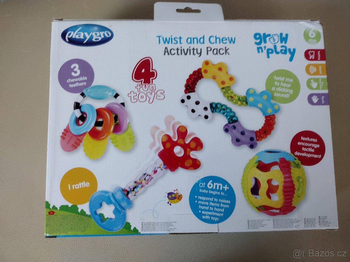 Hračky pro nejmenší Play gro, aktivity box